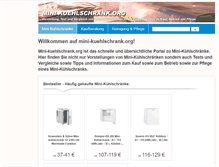 Tablet Screenshot of mini-kuehlschrank.org